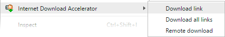 Internet Download Accelerator plug-in for Chrome